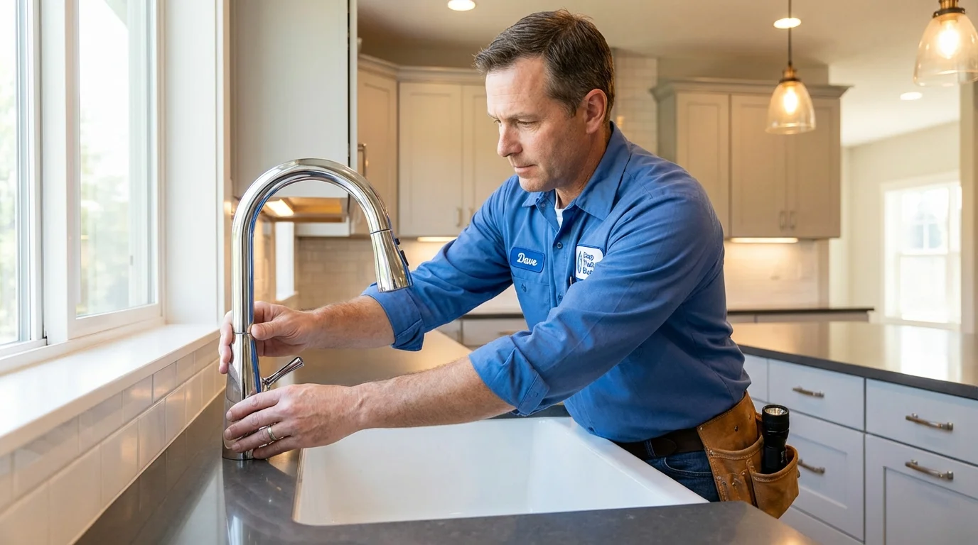 Kitchen faucet installation by Johns Plumbing LLC in Holdrege